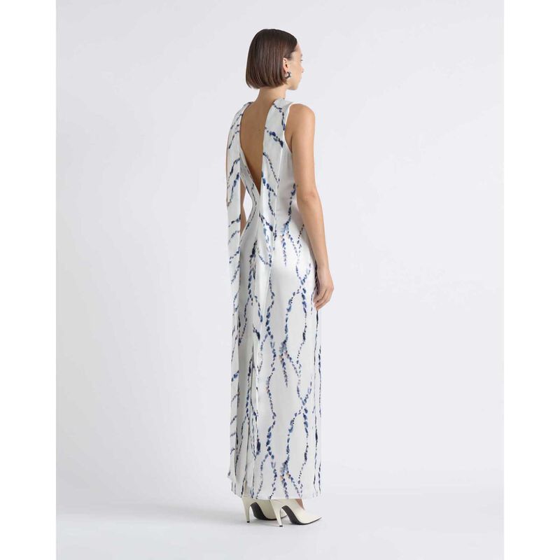 Cue Abstract Print Column Midi Dress image number 1